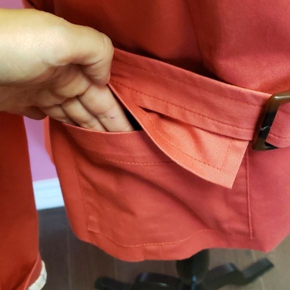 Jacob 💕💕Orange Light Jacket Coat - Picture 9 of 16